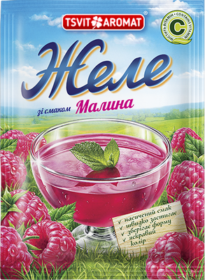 Желе зі смаком малини, 90г