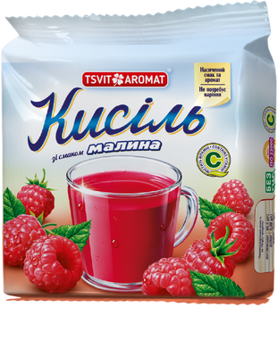 Кисіль брикетований зі смаком малини, 150г