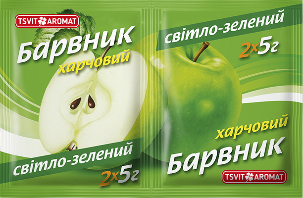 Барвник харчовий СВІТЛО-ЗЕЛЕНИЙ, 5г