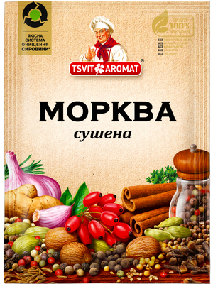 Морква сушена, 20г