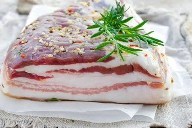Pickling high-fat bacon