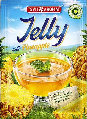 Jelly with pineapple flavor, 90g