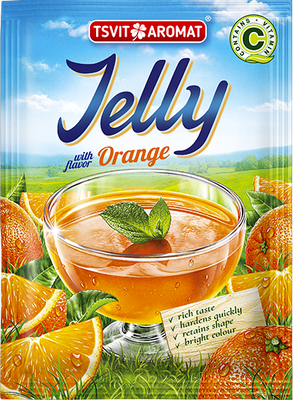 Jelly with orange flavor, 90g