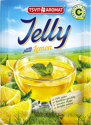 Jelly with lemon flavor, 90g