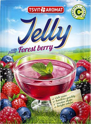 Jelly with wild berries flavor, 90g