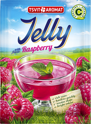 Jelly with raspberry flavor, 90g