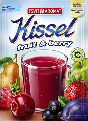 Kissel with fruit and berry flavor, 90g