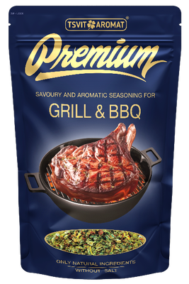 Savoury and aromatic seasoning for GRILL&BBQ PREMIUM, 45 g.