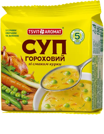 Суп гороховий зі смаком курки, 150г