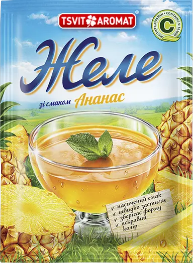 Желе зі смаком ананаса, 90г