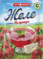 Желе зі смаком полуниці, 90г