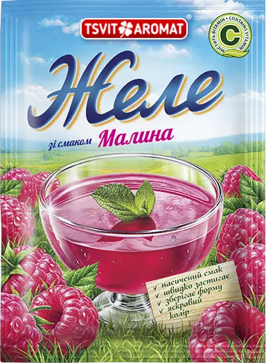 Желе зі смаком малини, 90г