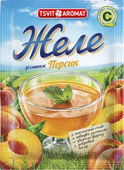 Желе зі смаком персика, 90г