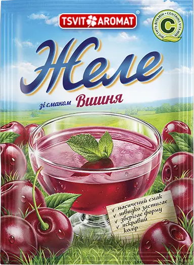Желе зі смаком вишні, 90г