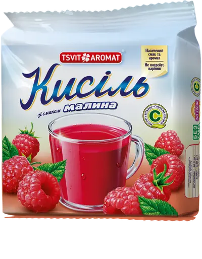 Кисіль брикетований зі смаком малини, 150г