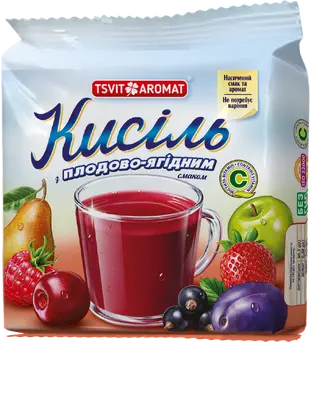Кисіль брикетований з плодово-ягідним смаком, 150г