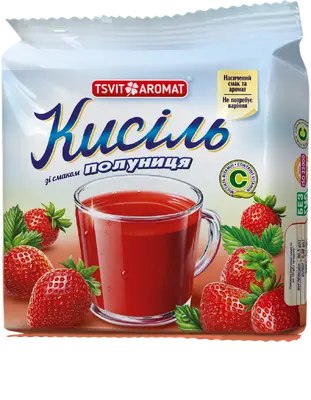 Кисіль брикетований зі смаком полуниці, 150г