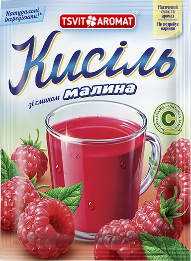 Кисіль зі смаком малини, 90г