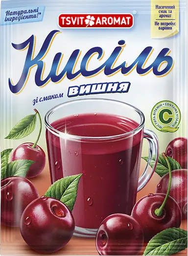 Кисіль зі смаком вишні,  90г