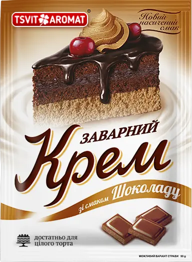 Заварний крем зі смаком шоколаду, 90г