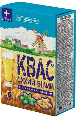 Квас білий з м'ятою та імбиром, 110г